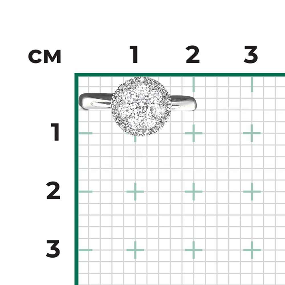 Кольцо из белого золота с бриллиантами 01-1318-00-101-1120-30