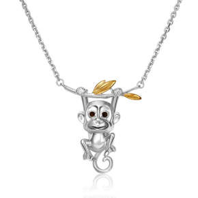 Колье «Обезьяна» из серебра с эмалью 07-0258-00-000-0200