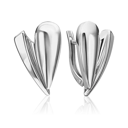 Серьги «Грация» с английским замком из серебра 02-4939-00-000-0200