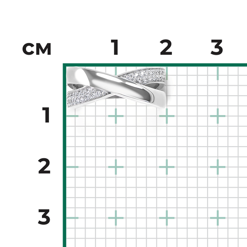 Кольцо из серебра с фианитами 01-2299-00-401-0200