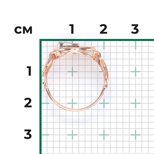 Кольцо из комбинированного золота с натуральными топазами white 01-5568-00-201-1111