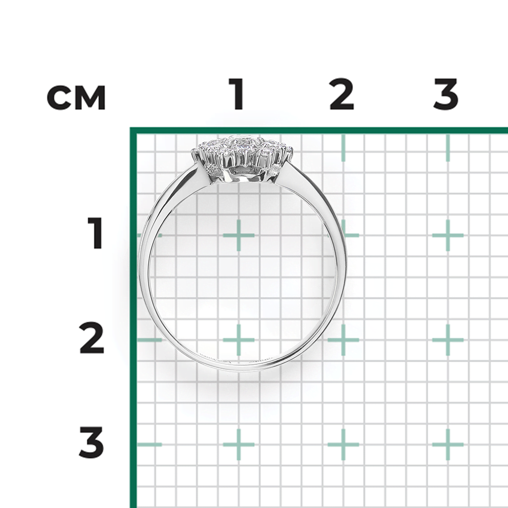 Кольцо из белого золота с бриллиантами 01-1140-00-101-1120-30
