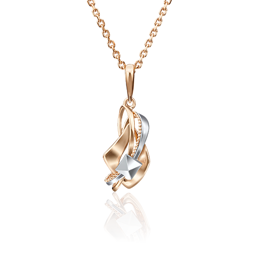 Подвеска из комбинированного золота 03-2819-00-000-1111-04