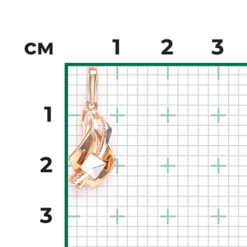 Подвеска из комбинированного золота 03-2819-00-000-1111-04