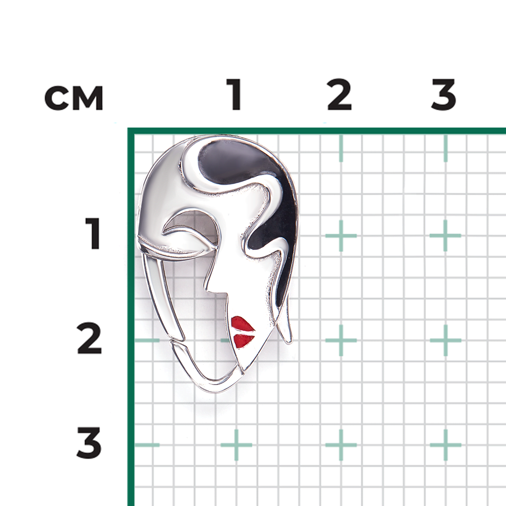 Соул «Женский силуэт» из серебра с эмалью 14-0024-00-000-0200