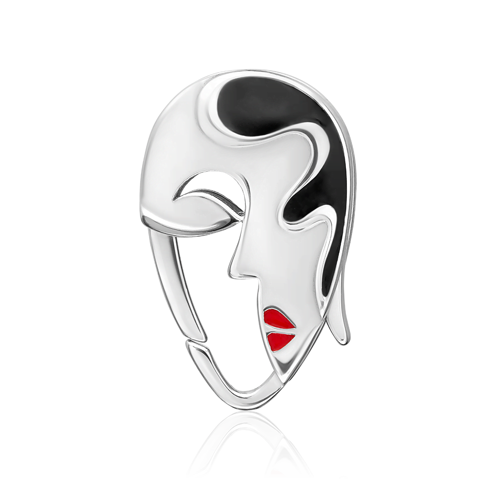 Соул «Женский силуэт» из серебра с эмалью 14-0024-00-000-0200