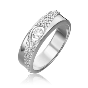 Кольцо из белого золота с бриллиантами 01-1298-00-101-1120-30