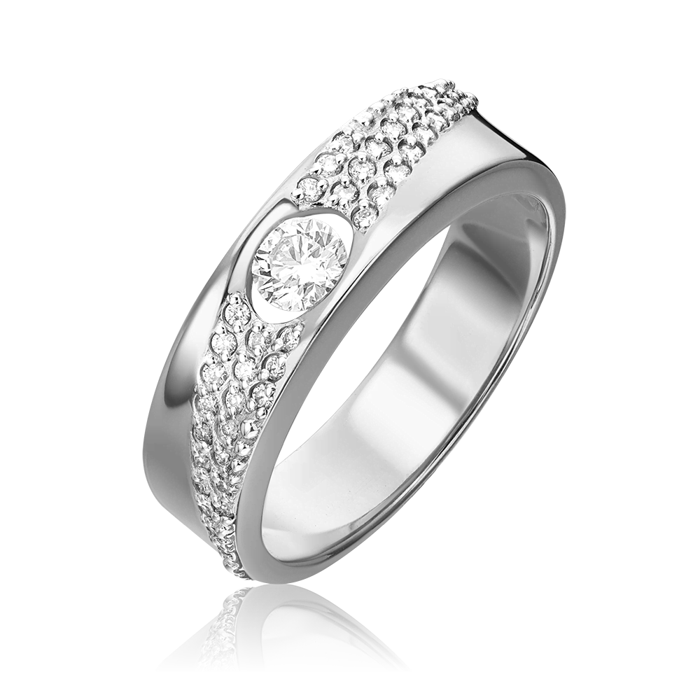 Кольцо из белого золота с бриллиантами 01-1298-00-101-1120-30