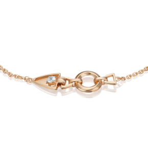 Браслет «Контрасты» из красного золота с натуральным топазом white 05-0702-00-201-1110