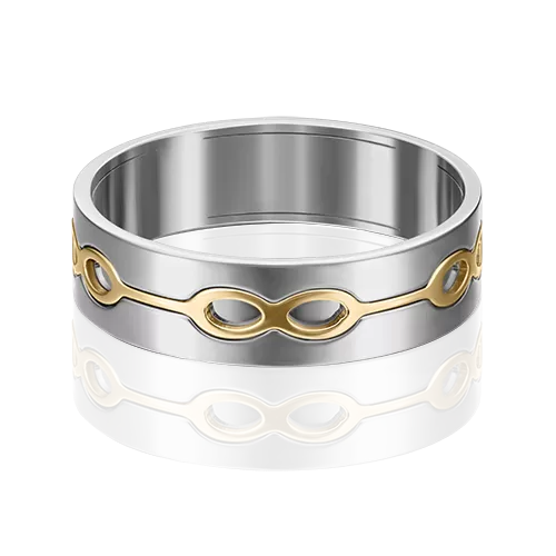 Обручальное кольцо из комбинированного золота 01-5280-00-000-1121-39