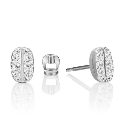 Серьги-пусеты из белого золота с натуральными топазами white 02-4916-00-201-1120