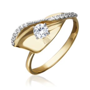 Кольцо из комбинированного золота с фианитами 01-5274-00-501-1121-38