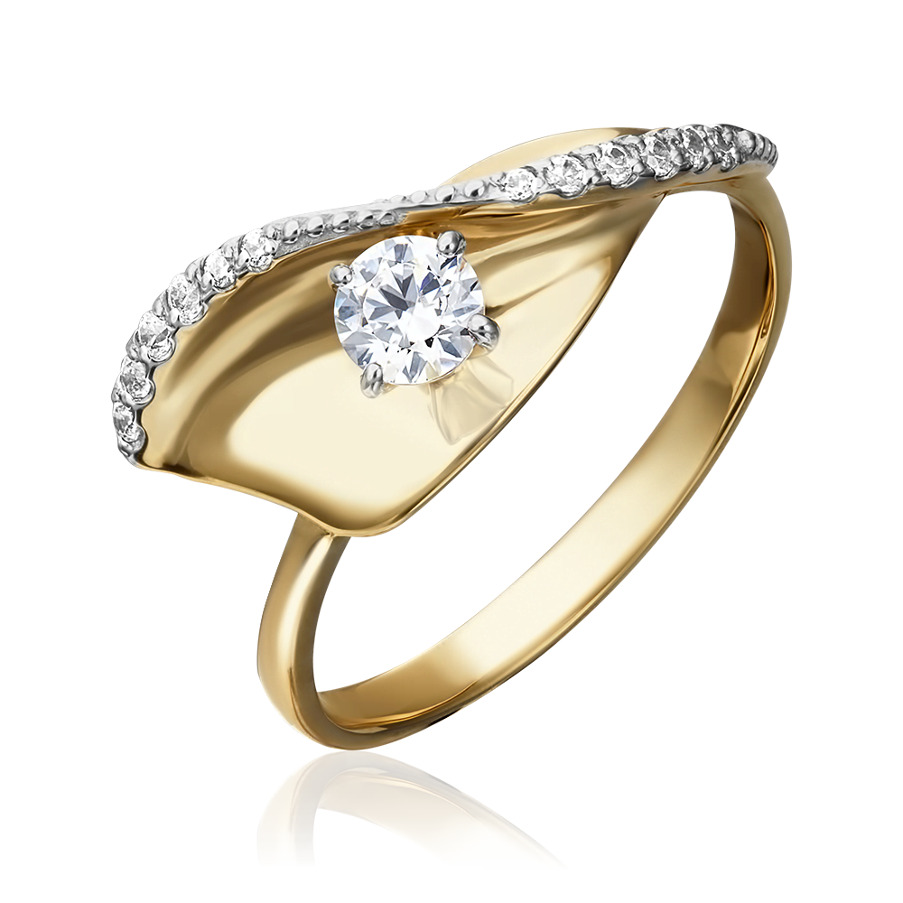 Кольцо из комбинированного золота с фианитами 01-5274-00-501-1121-38