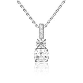 Подвеска из белого золота с фианитами 03-2041-00-501-1120-38