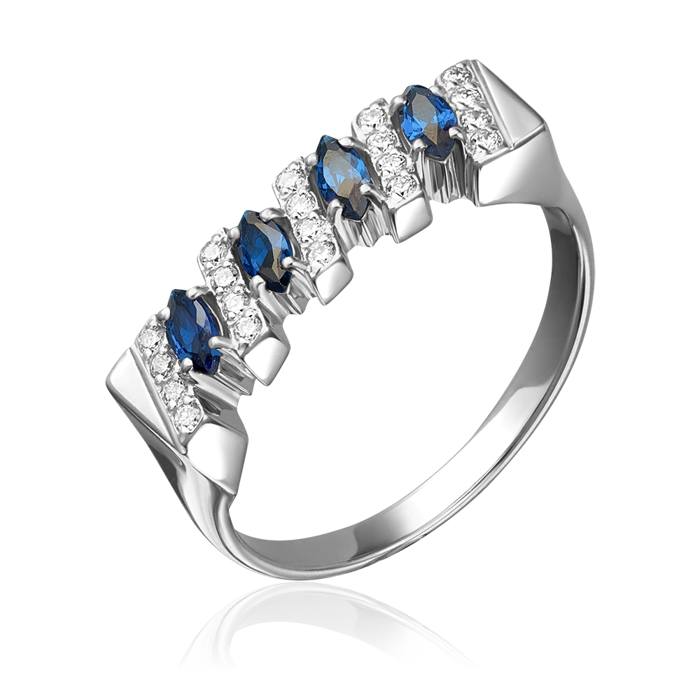 Кольцо из серебра с фианитами 01-0572-00-404-0200