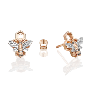 Серьги-пусеты «Секрет благополучия» из красного золота 02-5312-00-000-1110