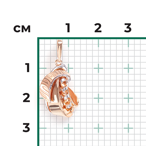 Подвеска из красного золота 03-2931-00-000-1110-48