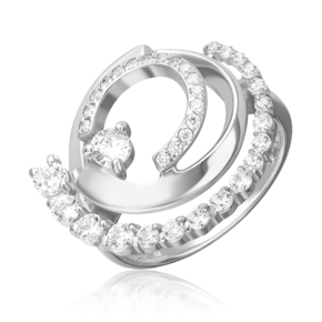 Кольцо из серебра с фианитами 01-5700-00-401-0200