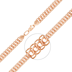 Браслет из красного золота (плетение «Питон») 22-2803-060-1110