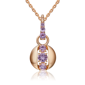 Подвеска из красного золота с аметистами 03-3570-00-203-1110