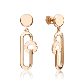 Серьги-пусеты из красного золота 02-5003-00-000-1110