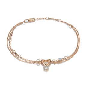 Браслет из красного золота с фианитами 05-0586-00-501-1110-38