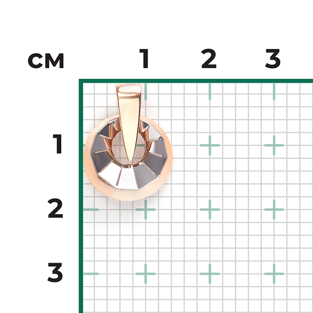 Подвеска из комбинированного золота 03-3533-00-000-1111
