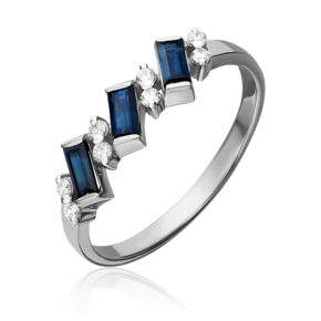 Кольцо из серебра с фианитами 01-0851-00-404-0200