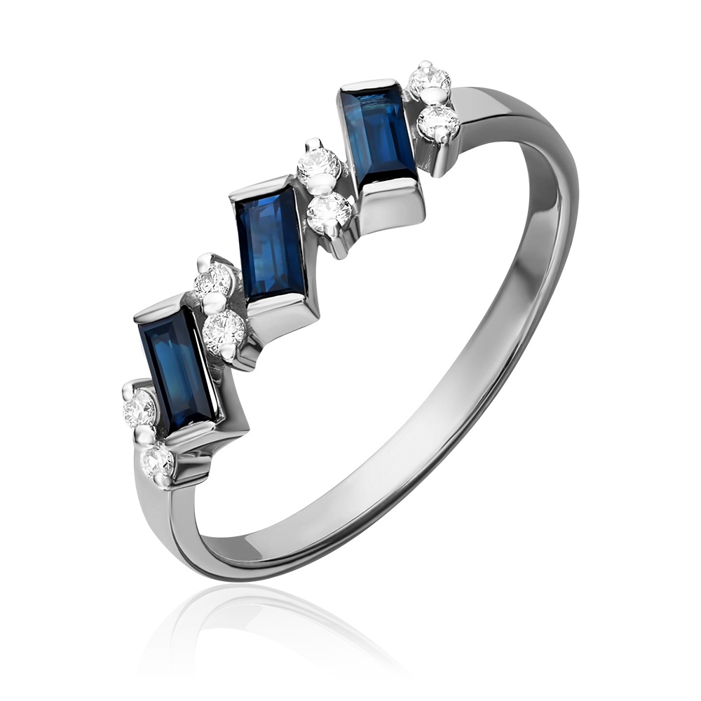 Кольцо из серебра с фианитами 01-0851-00-404-0200