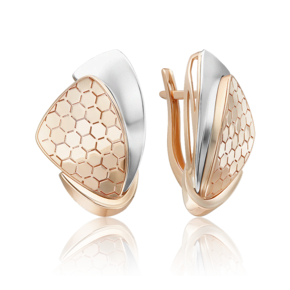 Серьги из комбинированного золота 02-5278-00-000-1111
