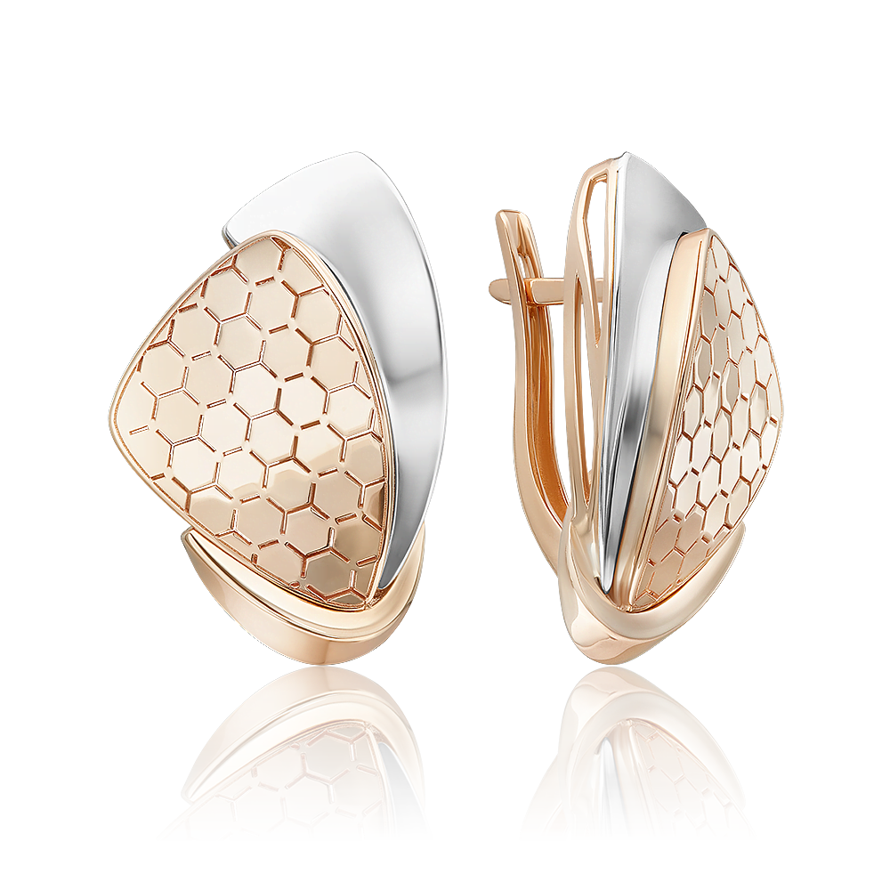 Серьги из комбинированного золота 02-5278-00-000-1111