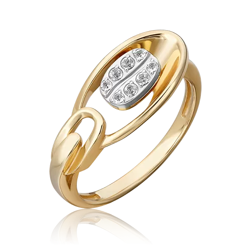 Кольцо из комбинированного золота с натуральными топазами white 01-5566-00-201-1121