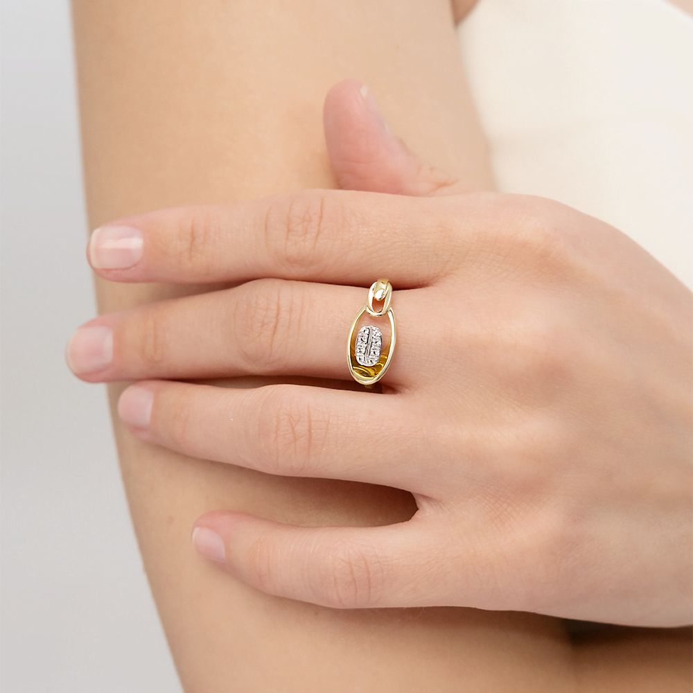 Кольцо из комбинированного золота с натуральными топазами white 01-5566-00-201-1121