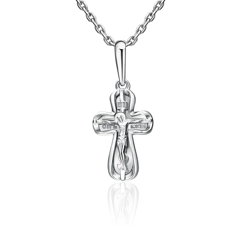 Православный крест из белого золота 03-2938-00-000-1120-64