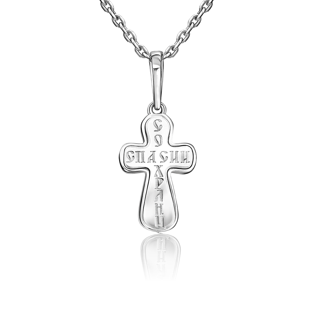 Православный крест из белого золота 03-2938-00-000-1120-64