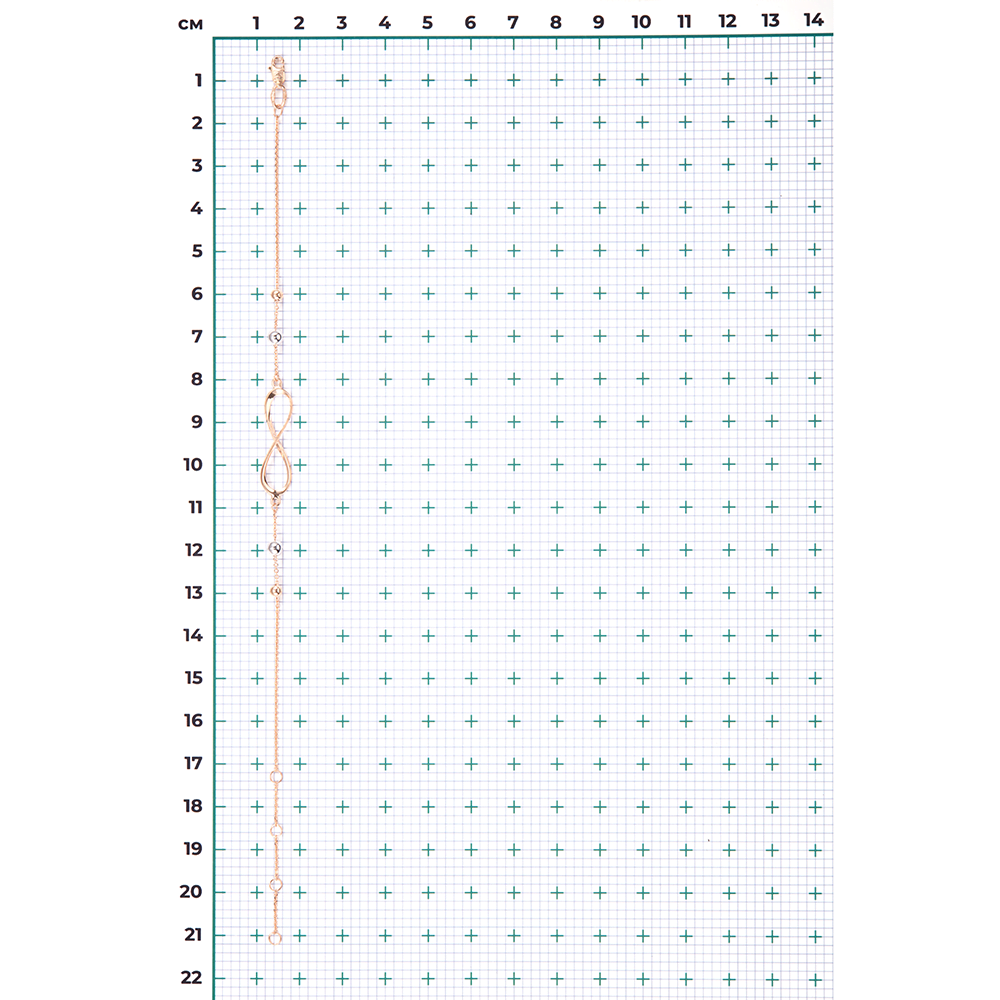 Браслет «Бесконечность» из комбинированного золота 05-0584-00-000-1111