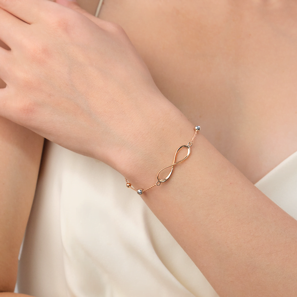 Браслет «Бесконечность» из комбинированного золота 05-0584-00-000-1111