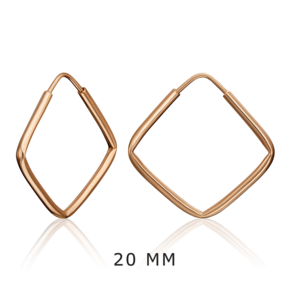 Серьги-конго из красного золота 02-0074-25-000-1110-19