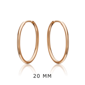 Серьги-конго из красного золота 02-0074-27-000-1110-19