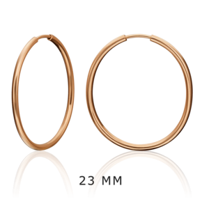 Серьги-конго из красного золота 02-0074-28-000-1110-19