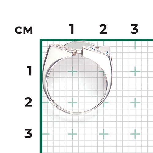 Кольцо из серебра с фианитами 01-5636-00-401-0200