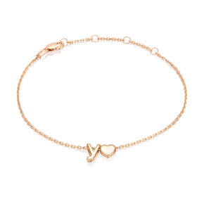 Браслет «Буква У» из красного золота 05-0858-У-000-1110