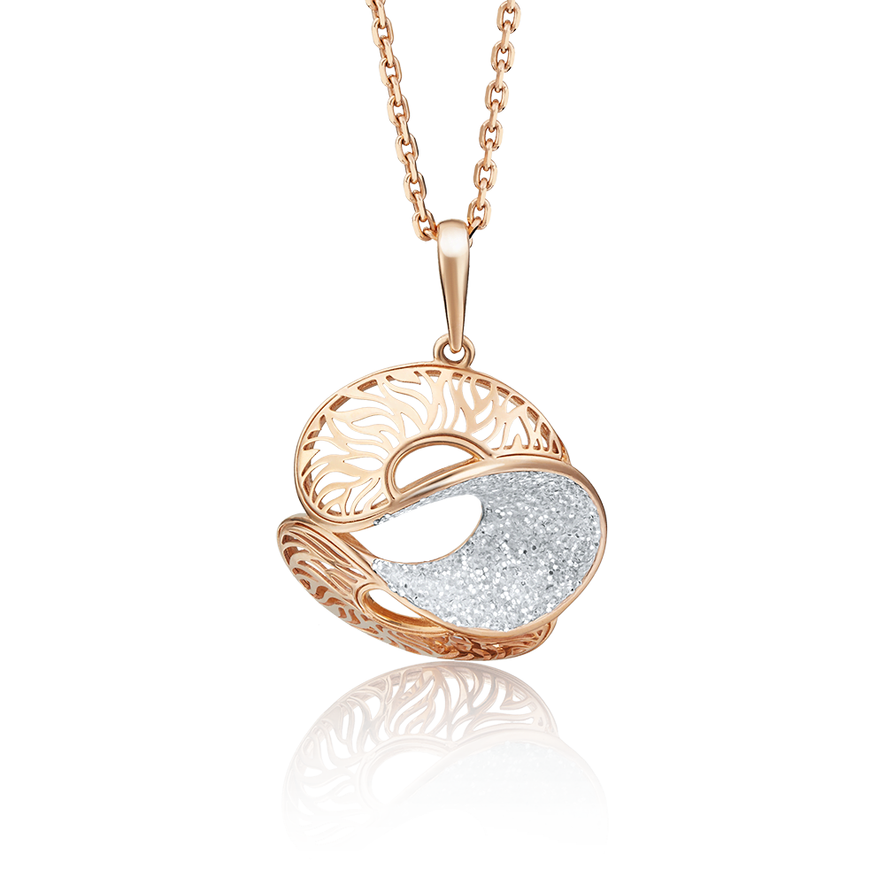 Подвеска из красного золота с эмалью 03-2523-00-000-1110-48