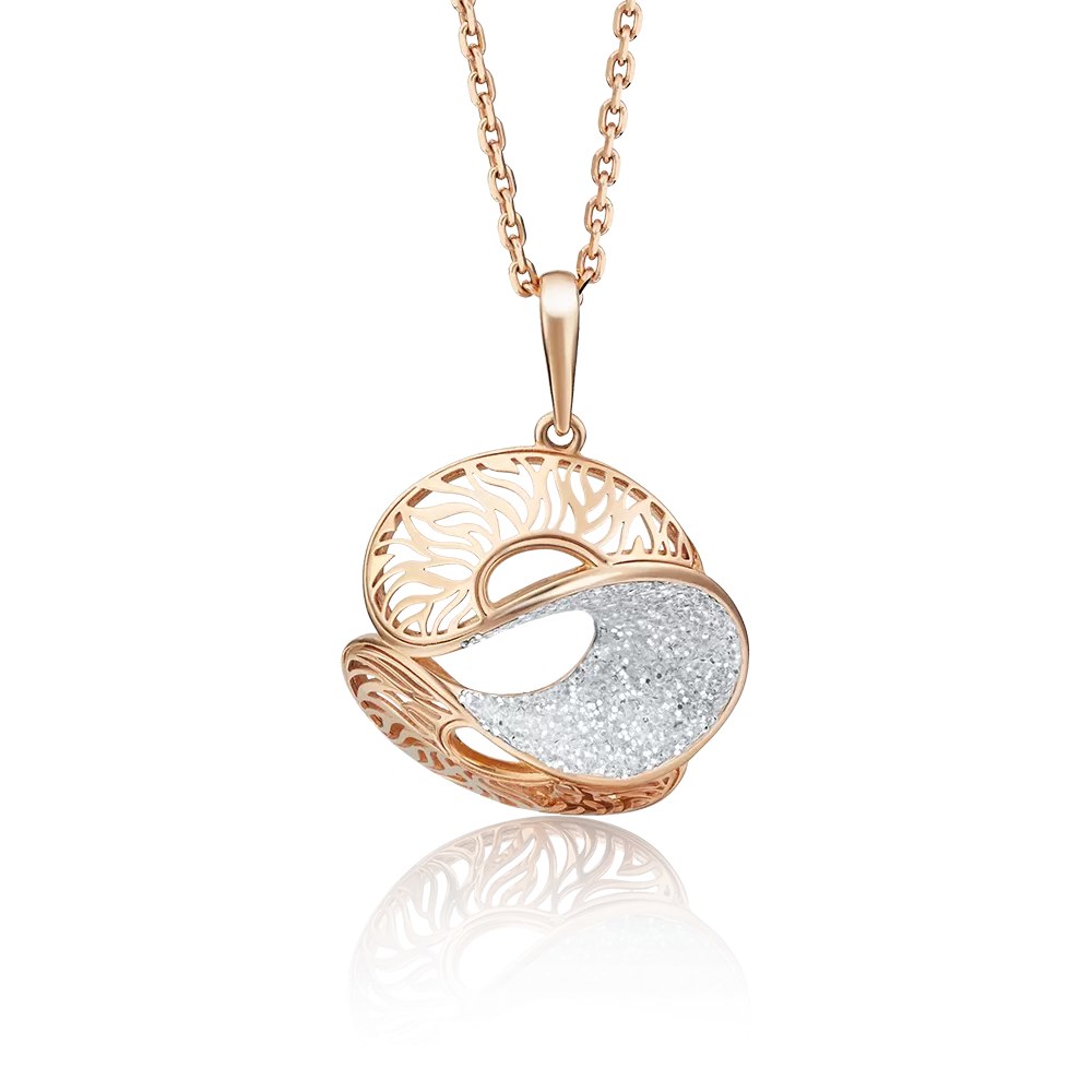 Подвеска из красного золота с эмалью 03-2523-00-000-1110-48