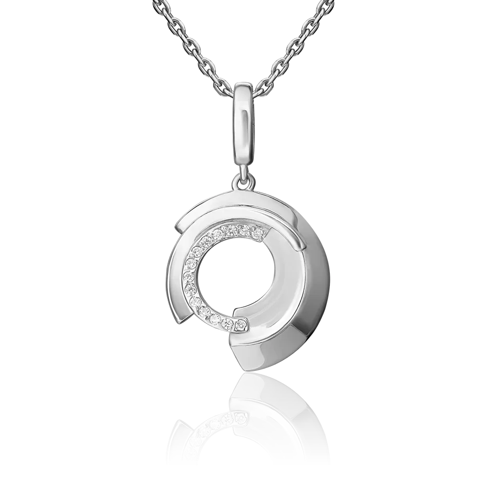 Подвеска из серебра с фианитами 03-3405-00-401-0200