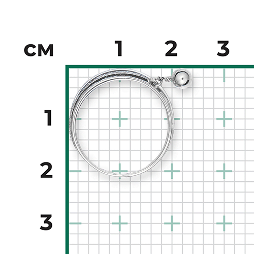 Кольцо из белого золота с фианитами 01-5279-00-401-1120-24