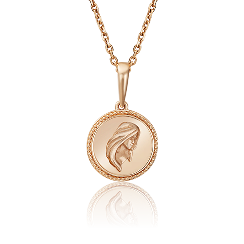 Подвеска «Знак зодиака Дева» из красного золота 03-3110-06-000-1110-66