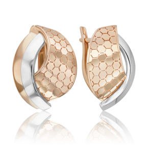 Серьги из комбинированного золота 02-5277-00-000-1111