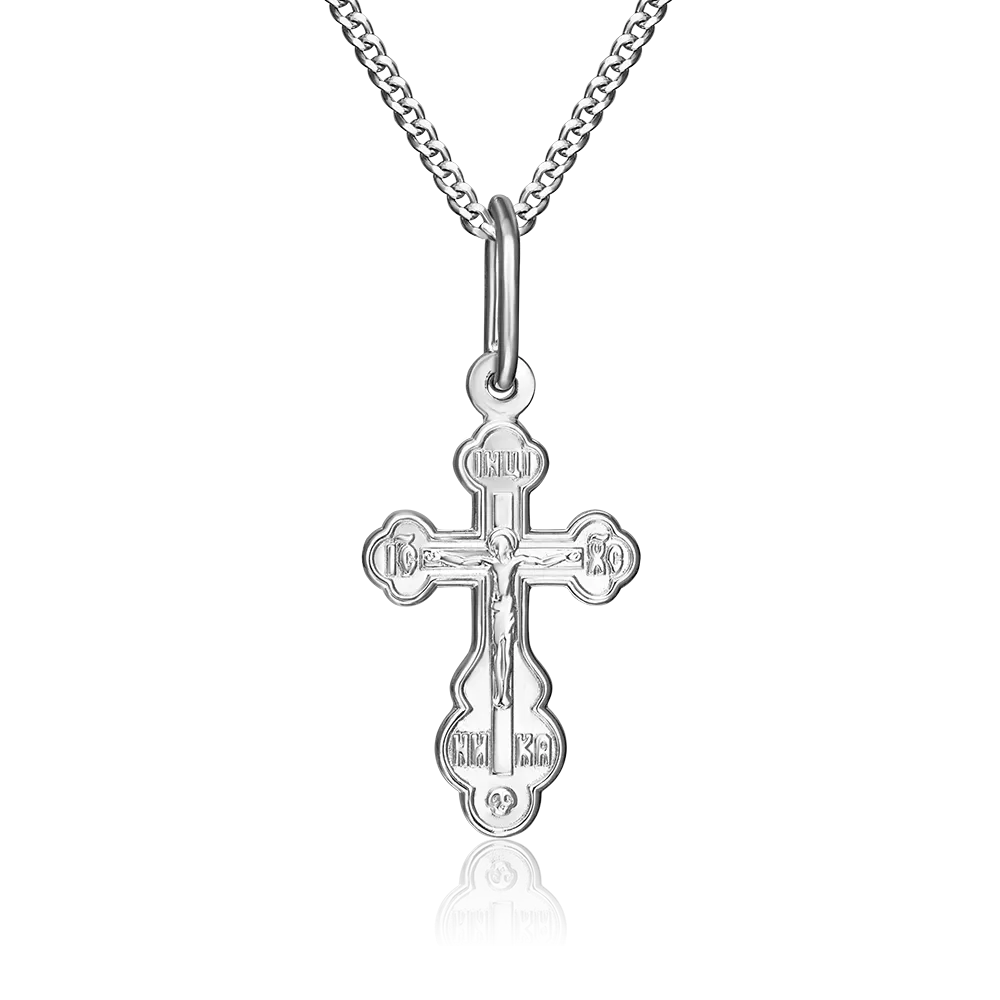 Комплект (крест на цепи) из серебра 15-0002-00-000-0200