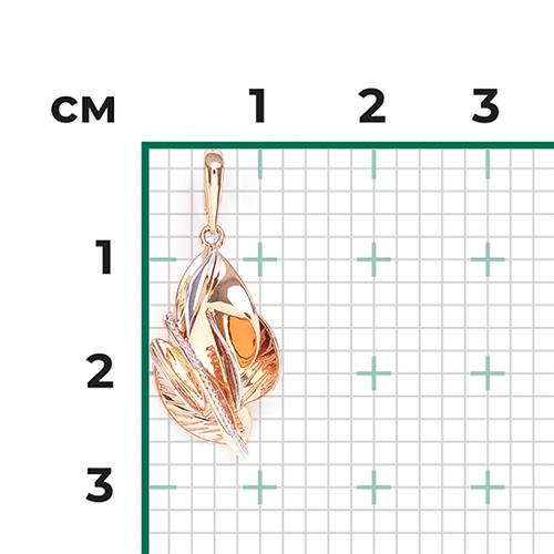 Подвеска из красного золота 03-2825-00-000-1110-48